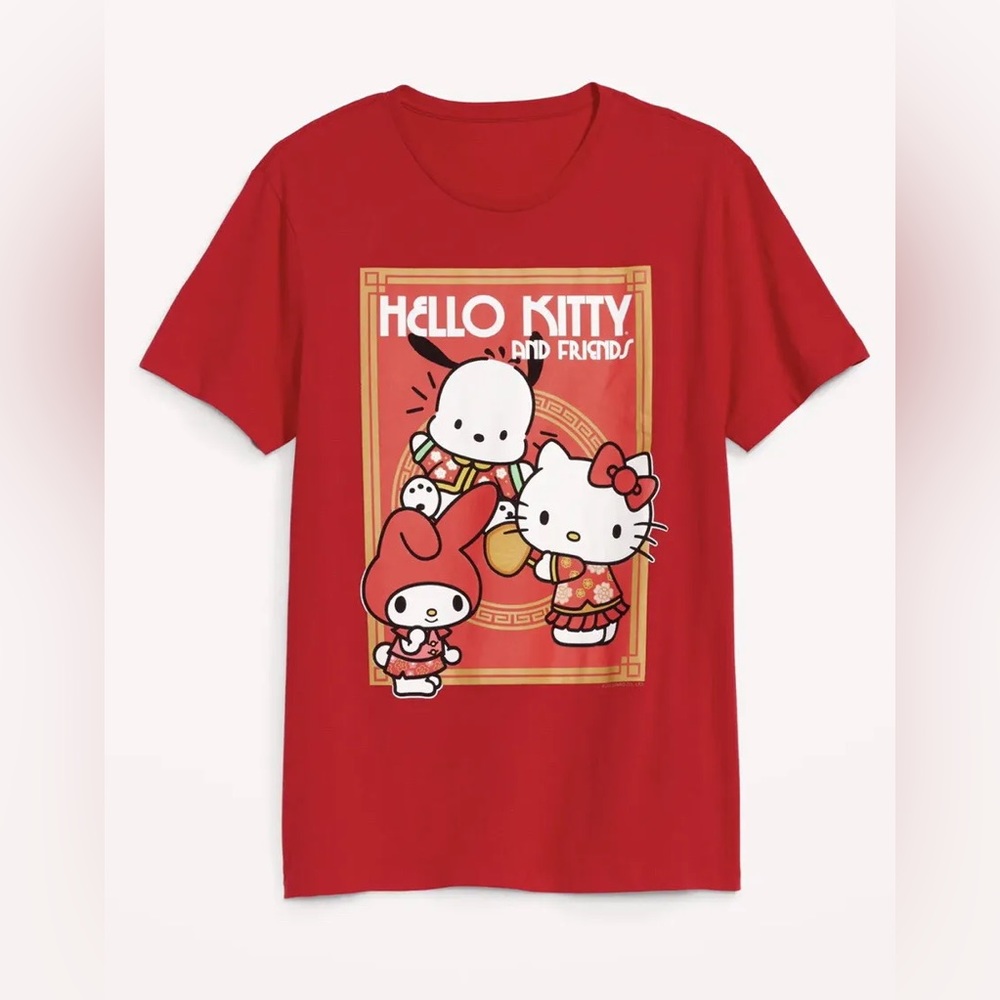 Old Navy Hello Kitty & Friends Lunar New Year T-Shirt Pochacco My Melody XL